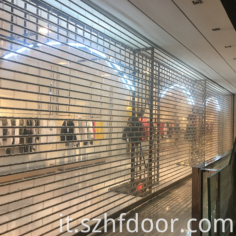 Pvc Crystal Shutter Door